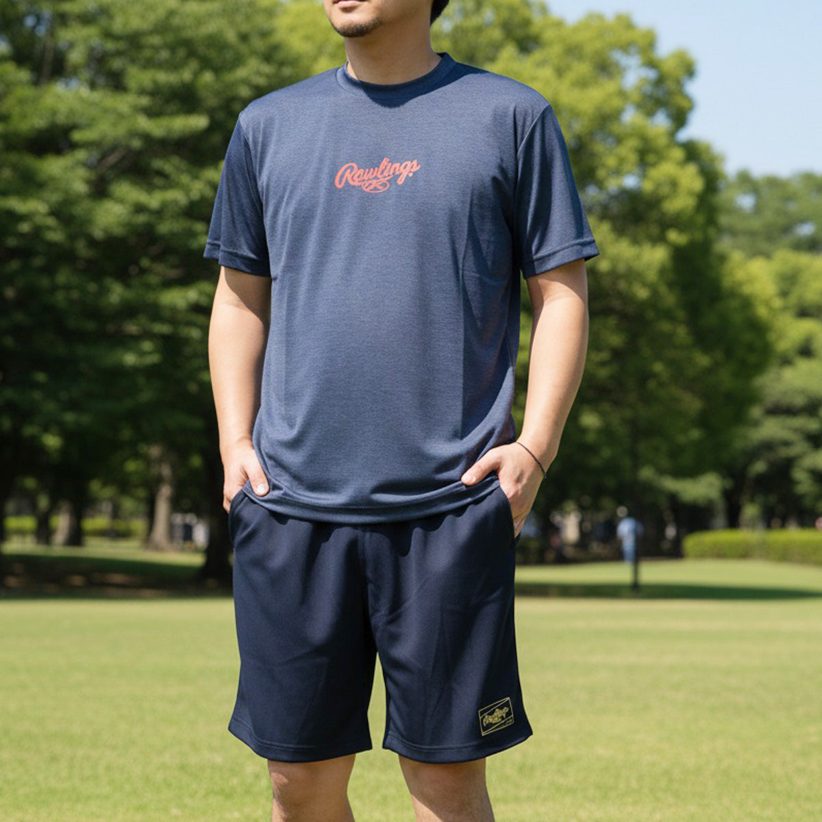 ローリングス Tシャツ ハーフパンツ 上下 メンズ AST16S02