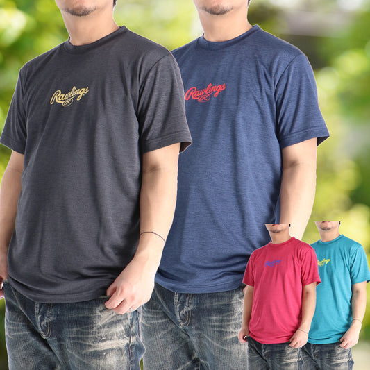 ローリングス Tシャツ メンズ ブラック ネイビー ピンク グリーン AST16S02