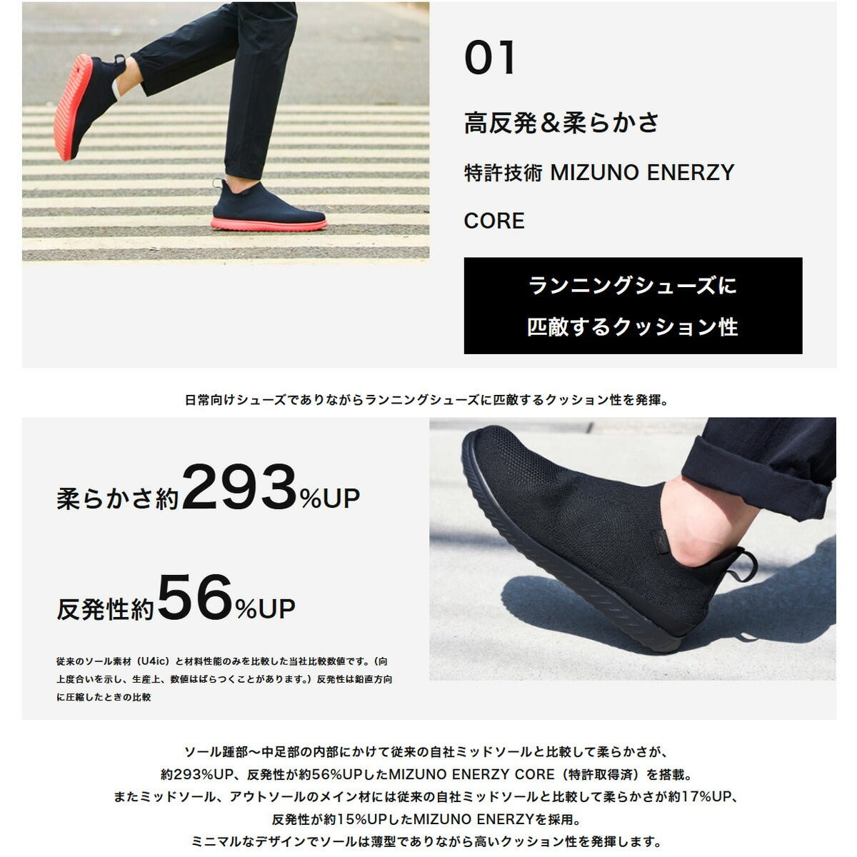 ウォーキングシューズ メンズ レディース スリッポン ヒモなし 軽い ウォーキング 旅行 カジュアル ジョギング ミズノ エナジー ウルトラライト スポーツ ブランド シューズ ダイエット スニーカー 通勤 Mizuno B1GE2102 新作 おしゃれ - 【公式】限定ジャージのタケスポ（Limited jersey takespo）