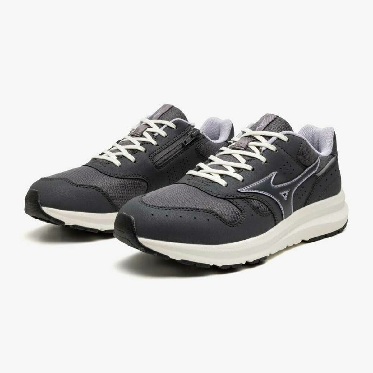 ウォーキングシューズ レディース ミズノ ウエーブフリーライド2 SW 4E 幅広 ワイド 内甲側ファスナー付 安定 クッション性 スポーツ ブランド シューズ レザー ダイエット ウォーキング スニーカー スポーツシューズ 通勤 旅行 Mizuno B1GF2500 新作 かわいい 大きいサイズ 有 おしゃれ - 【公式】限定ジャージのタケスポ（Limited jersey takespo）