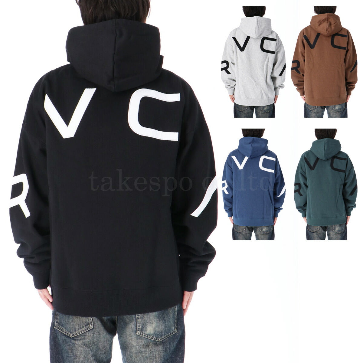 ルーカ スウェットパーカー メンズ HOODIE PULLOVER ブラック グレー ブラウン ネイビー グリーン BE042005