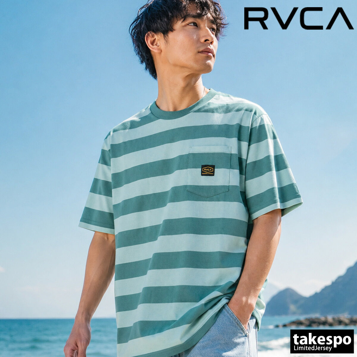 ルーカ Tシャツ メンズ MALONE ピンク グレー グリーン BF04A215