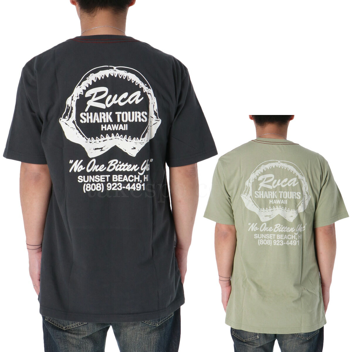 ルーカ Tシャツ メンズ SHARK TOURS グレー カーキグリーン BF04A292
