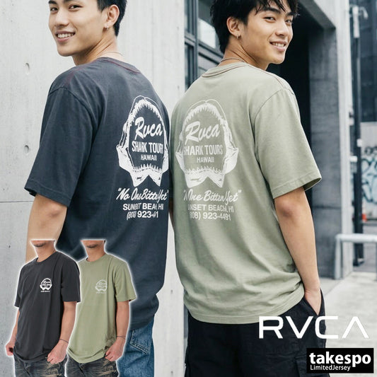 ルーカ Tシャツ メンズ SHARK TOURS グレー カーキグリーン BF04A292