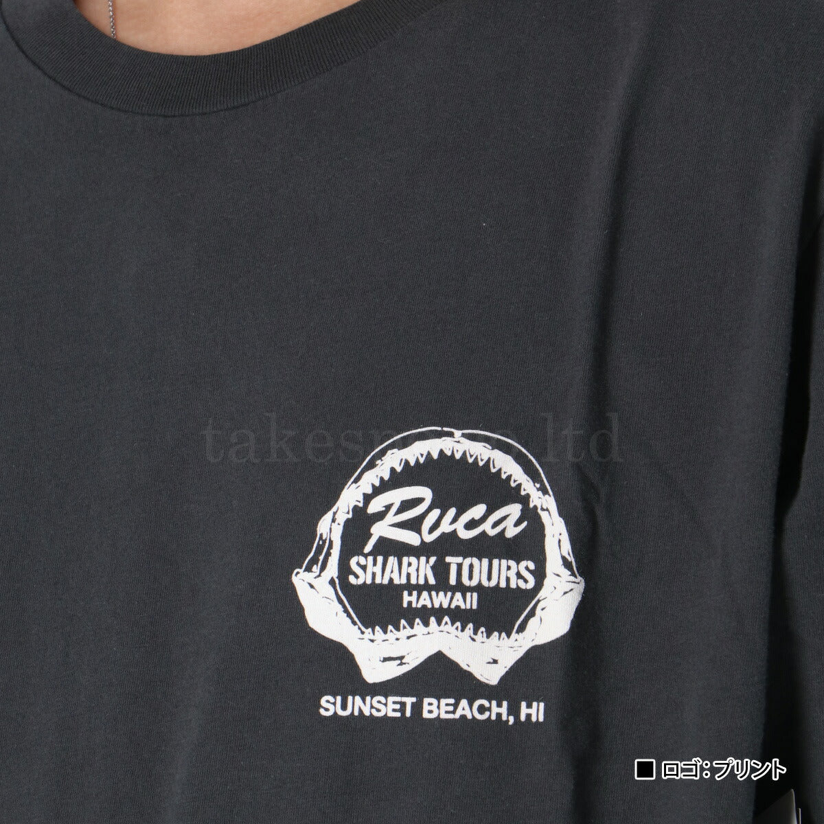 ルーカ Tシャツ メンズ SHARK TOURS グレー カーキグリーン BF04A292