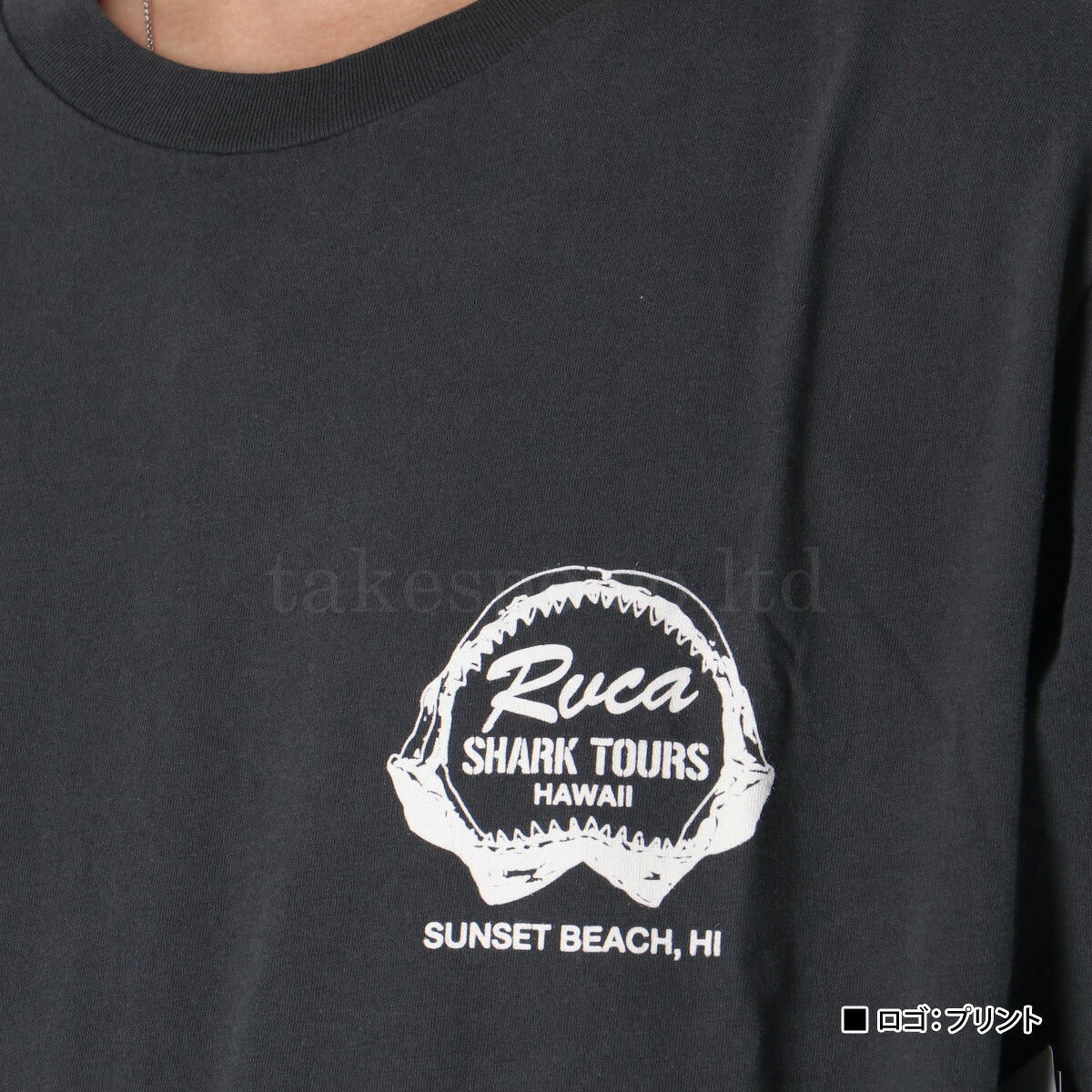 ルーカ Tシャツ メンズ SHARK TOURS グレー カーキグリーン BF04A292