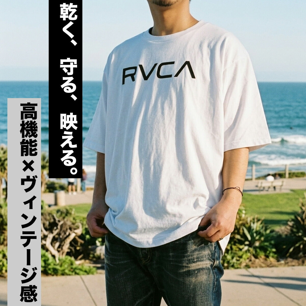 ルーカ Tシャツ メンズ ブラック カーキグリーン ホワイト BG041206