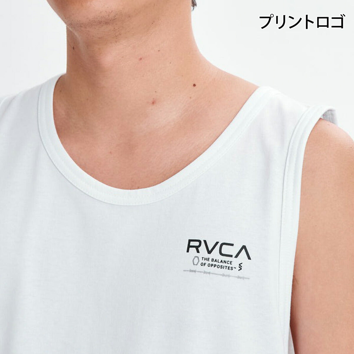 ルーカ タンクトップ メンズ ブラック ホワイト カーキグリーン BG041354