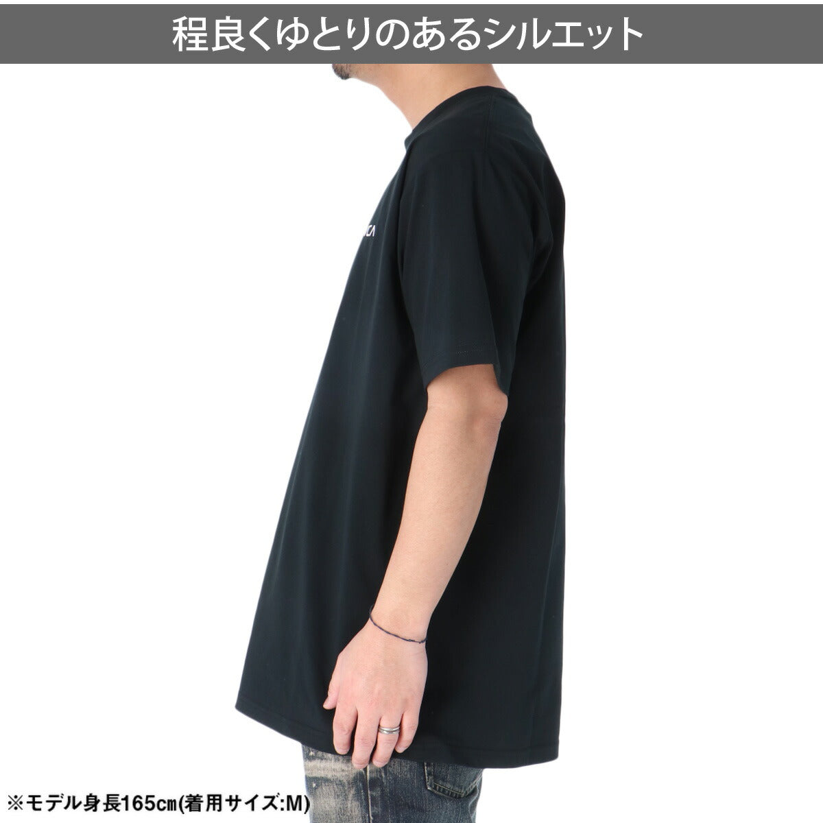 ルーカ Tシャツ メンズ ブラック ホワイト ネイビー BG041857