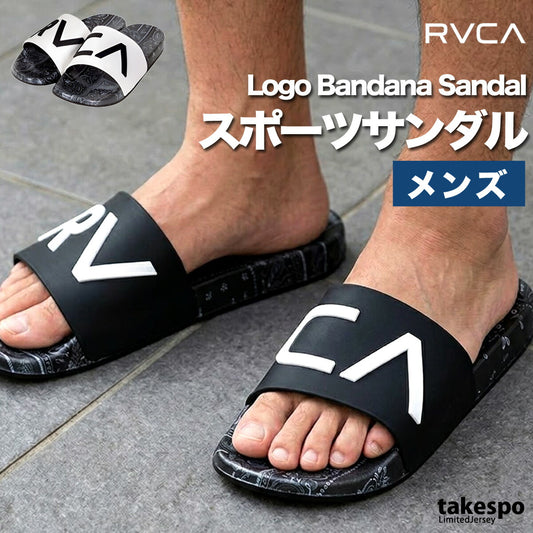 ルーカ サンダル メンズ RVCA LOGO BANDANA SANDAL ブラック BG041911