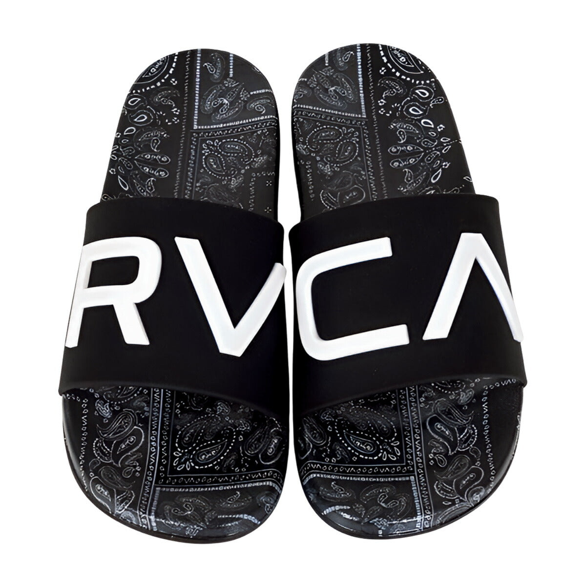 ルーカ サンダル メンズ RVCA LOGO BANDANA SANDAL ブラック BG041911
