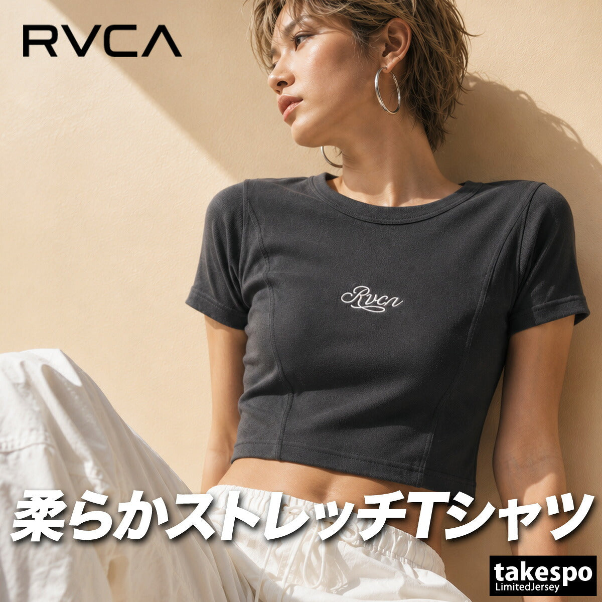 ルーカ Tシャツ レディース ブラック ホワイト BG043211