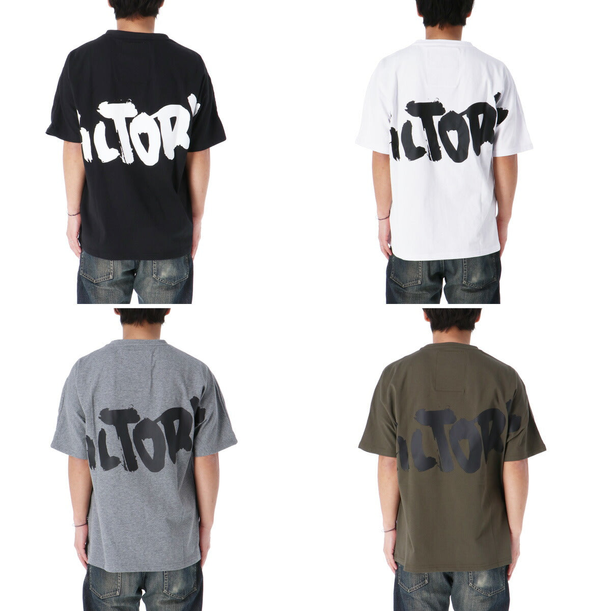 ゼット Tシャツ メンズ MOOCHAN ビッグシルエット ブラック ホワイト グレー カーキグリーン BOT27402