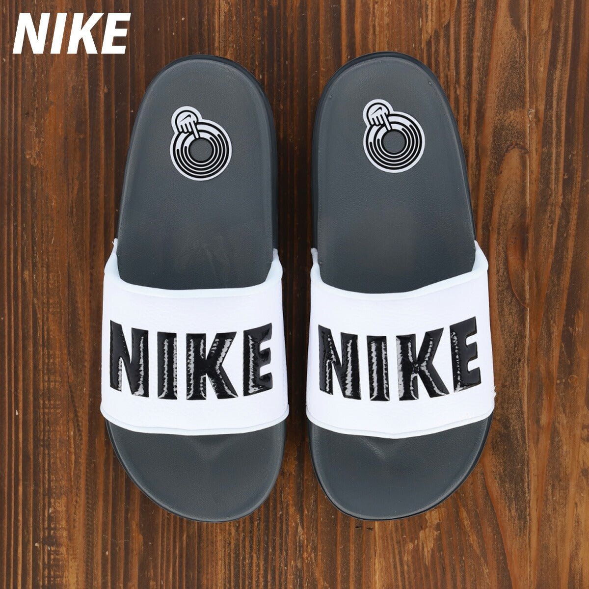 ナイキ オフコート スライド シューズ メンズ ブランド スポーツサンダル シャワーサンダル 靴 くつ スポサン 夏 NIKE カジュアル 10010071 BQ4639001 黒 ブラック 大きいサイズ 有 スポーツ おしゃれ - 【公式】限定ジャージのタケスポ（Limited jersey takespo）