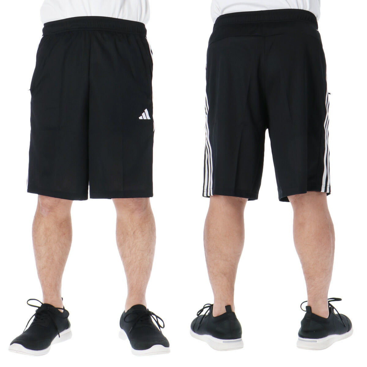 アディダス ハーフパンツ メンズ トレイン エッセンシャルズ ピケ ブラック ネイビー BXH47