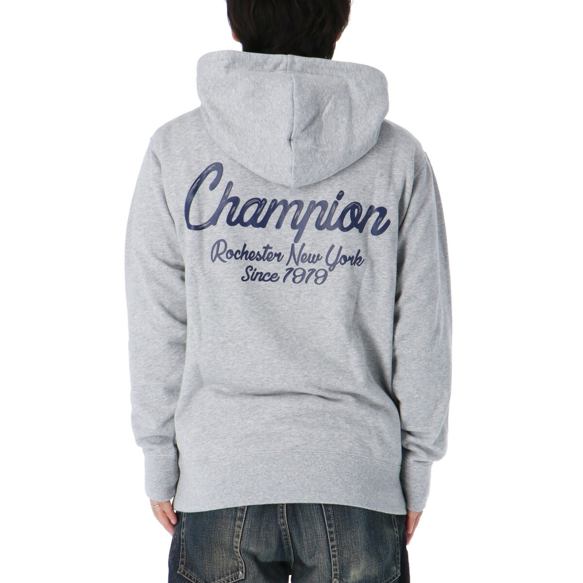 チャンピオン スウェットパーカー メンズ SWEATSHIRT ブラック グレー C3A126