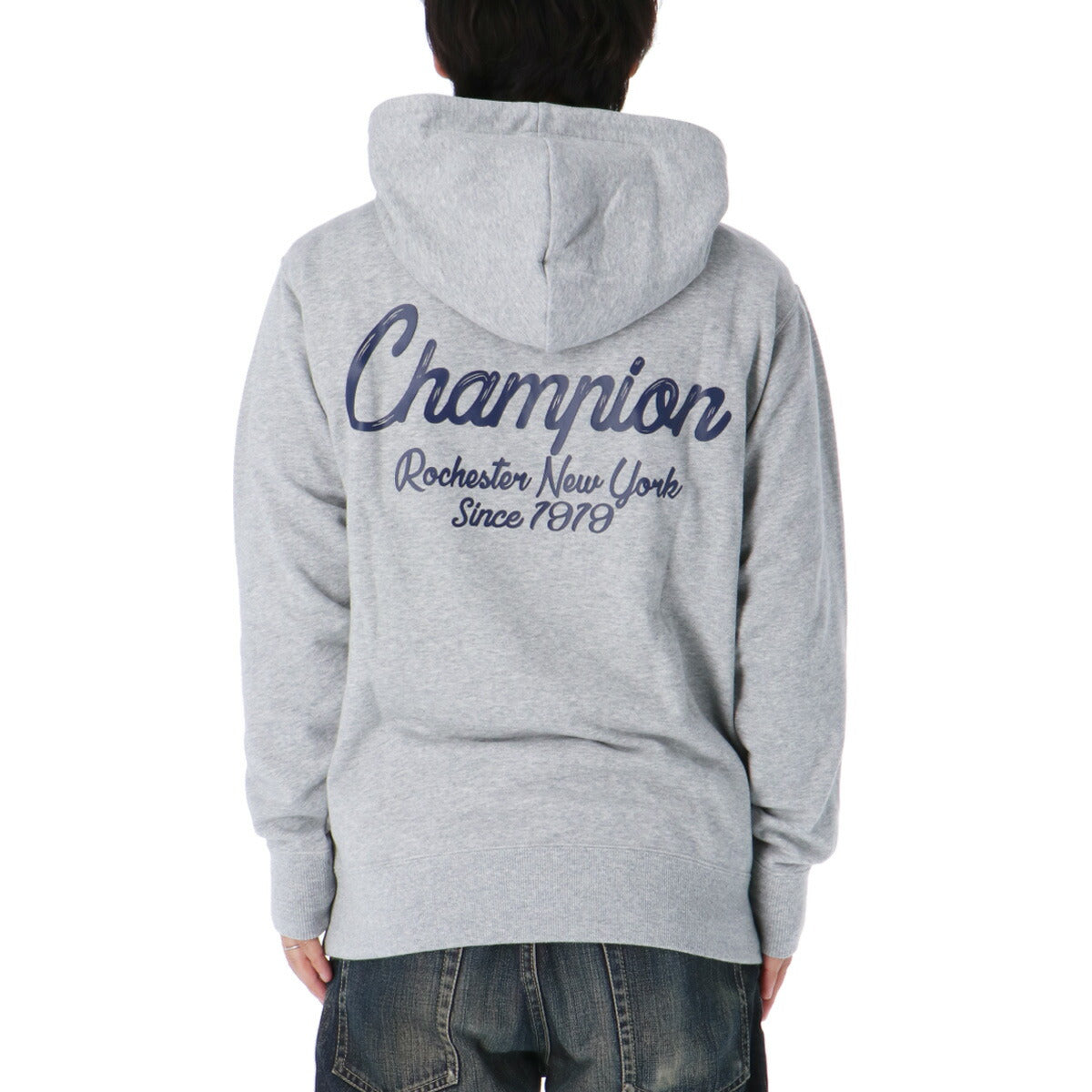 チャンピオン スウェットパーカー メンズ SWEATSHIRT ブラック グレー C3A126