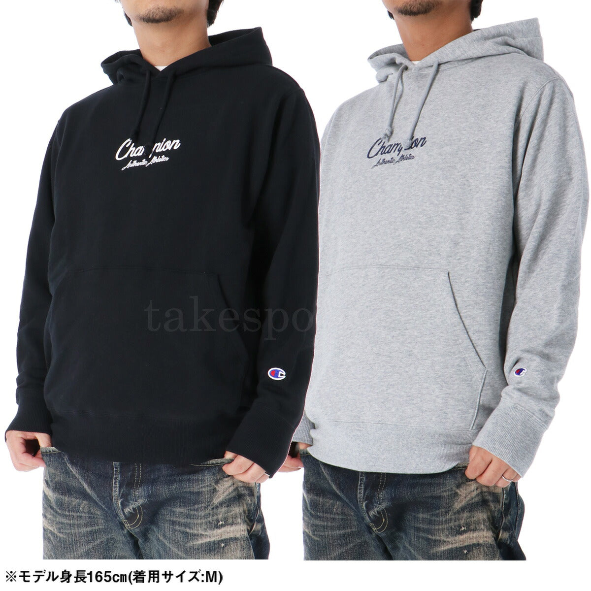 チャンピオン スウェットパーカー メンズ SWEATSHIRT ブラック グレー C3A126