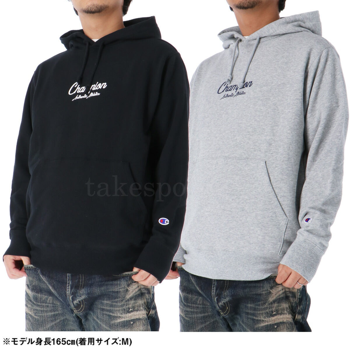 チャンピオン スウェットパーカー メンズ SWEATSHIRT ブラック グレー C3A126