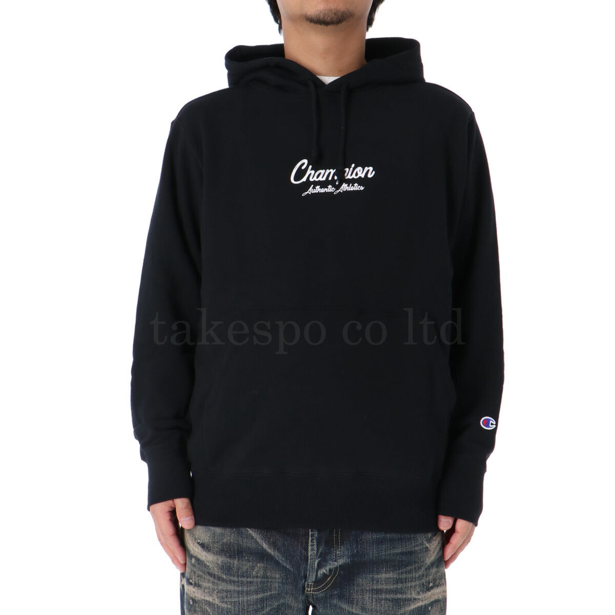 チャンピオン スウェットパーカー メンズ SWEATSHIRT ブラック グレー C3A126