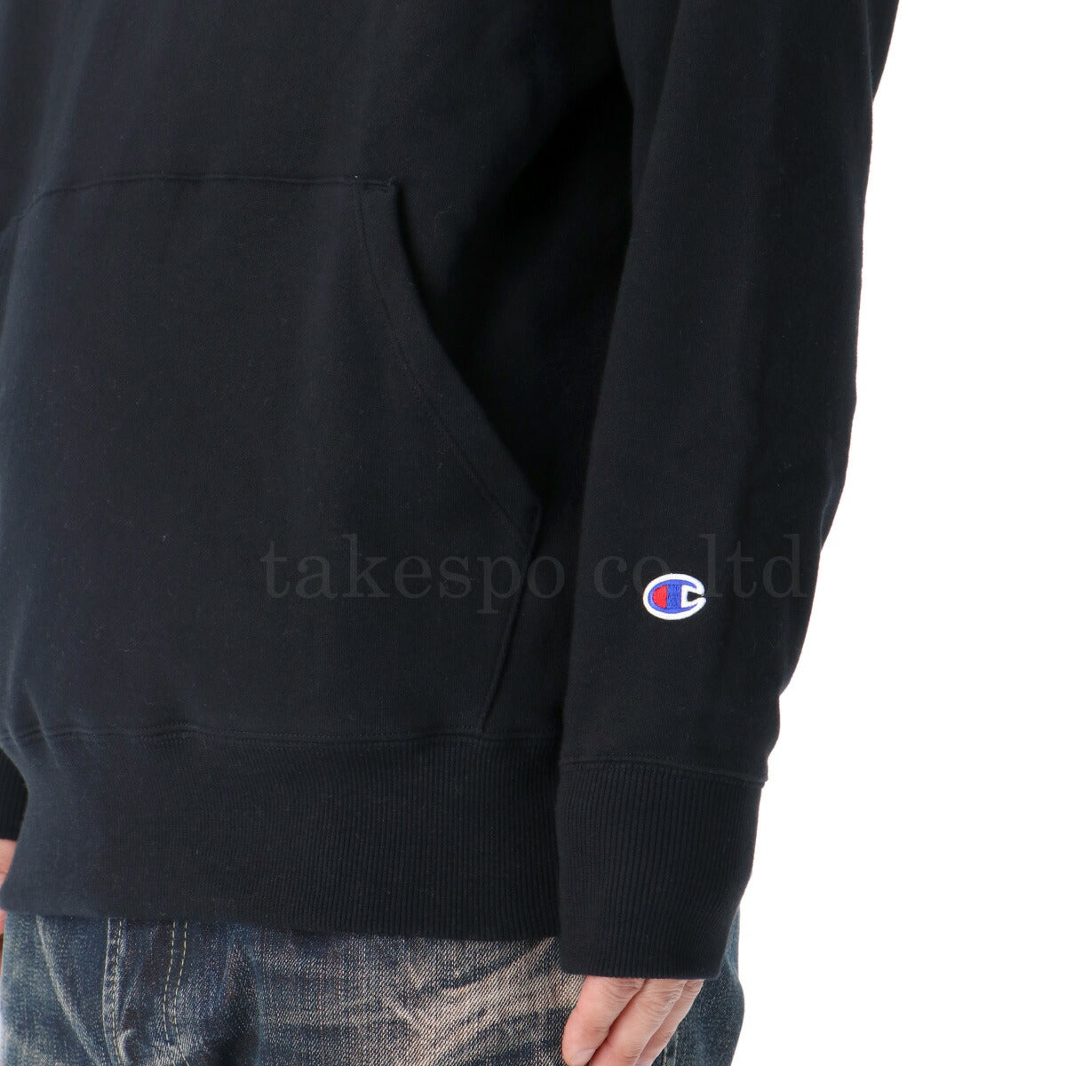 チャンピオン スウェットパーカー メンズ SWEATSHIRT ブラック グレー C3A126