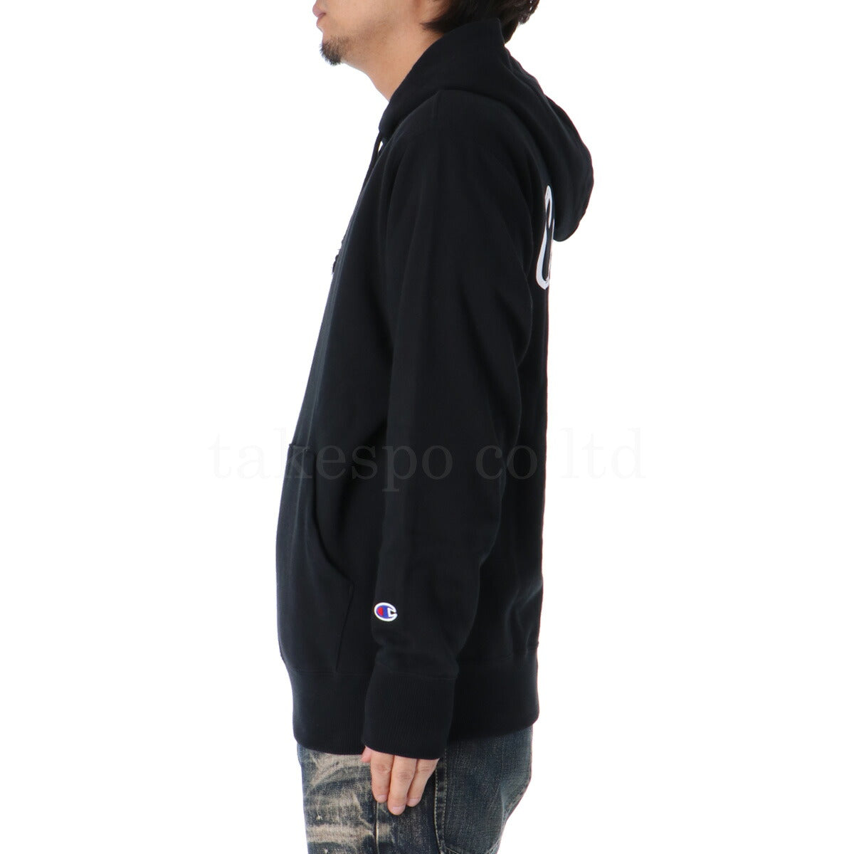 チャンピオン スウェットパーカー メンズ SWEATSHIRT ブラック グレー C3A126