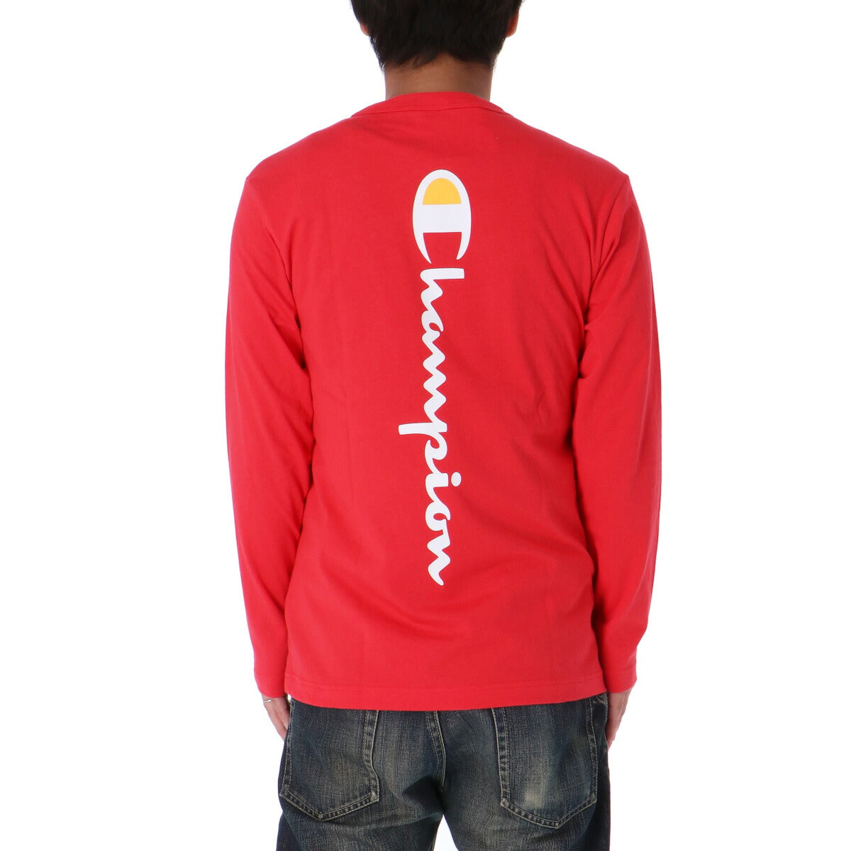 チャンピオン Tシャツ メンズ LONG SLEEVE T-SHIRT ブラック ホワイト グレー ネイビー レッド C3A412