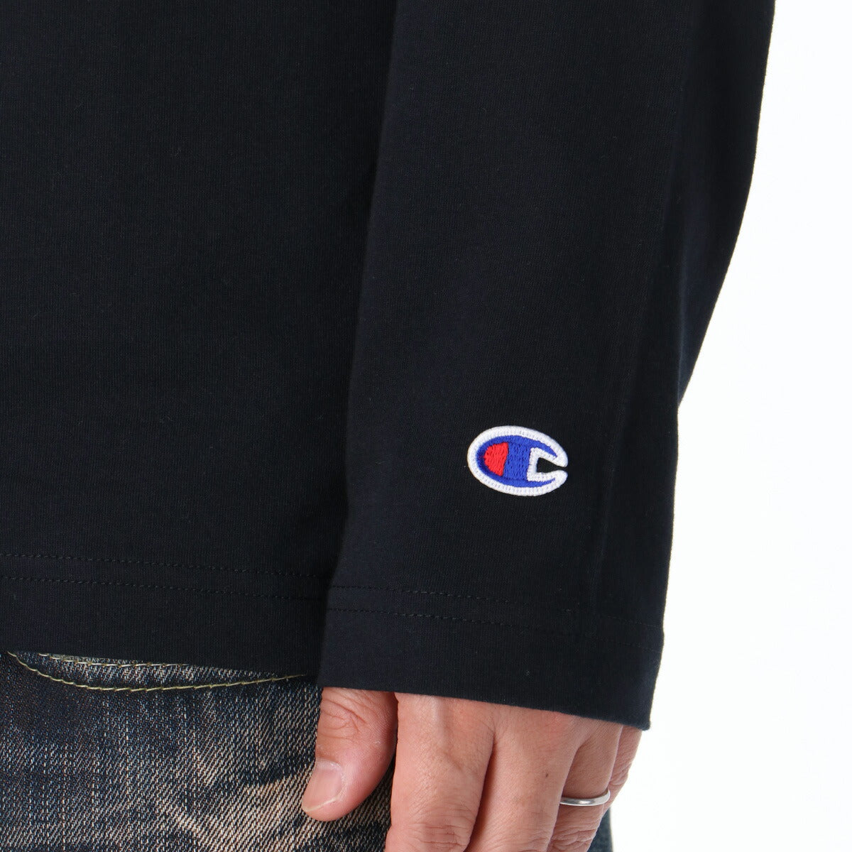 チャンピオン Tシャツ メンズ LONG SLEEVE T-SHIRT ブラック ホワイト グレー ネイビー レッド C3A412