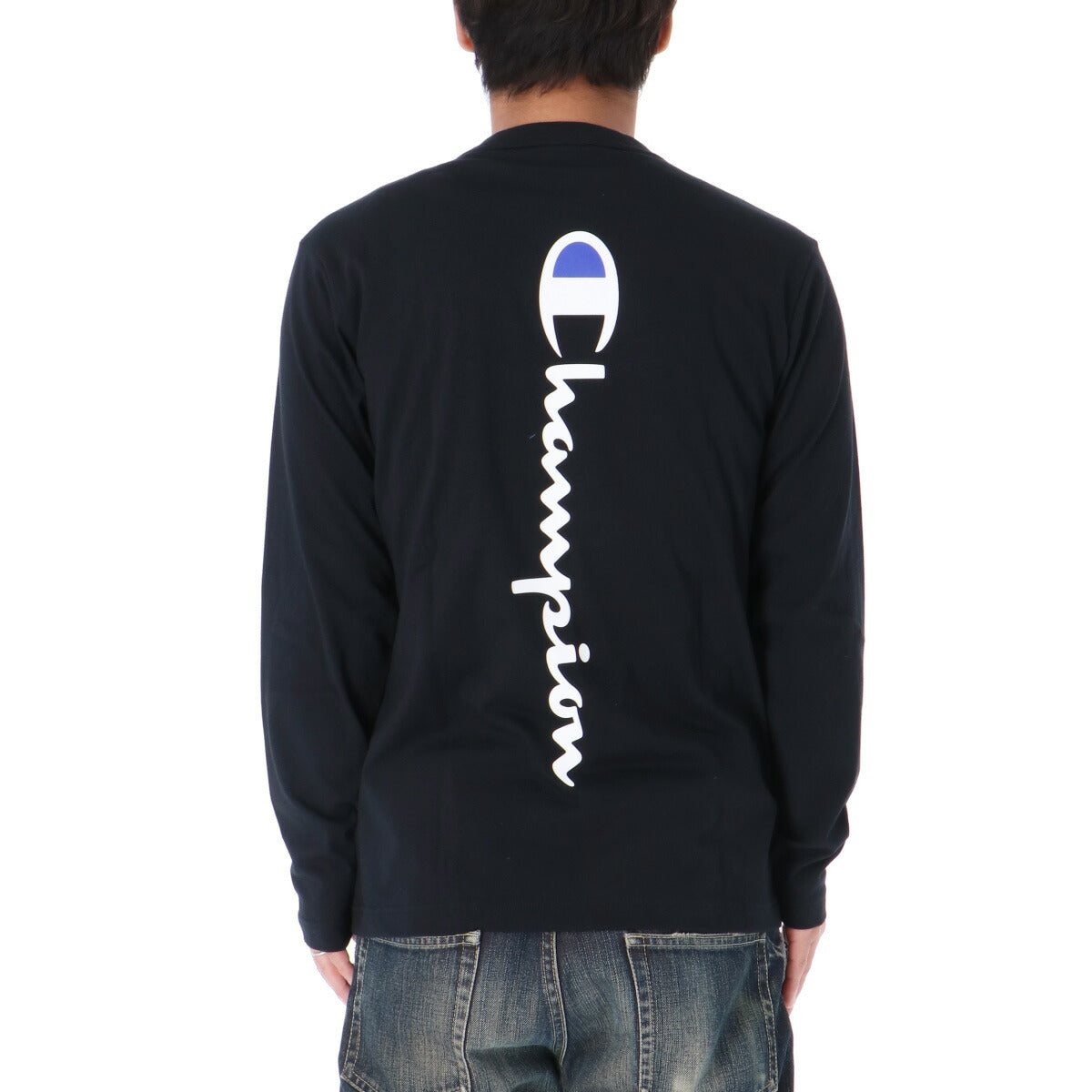 チャンピオン Tシャツ メンズ LONG SLEEVE T-SHIRT ブラック ホワイト グレー ネイビー レッド C3A412