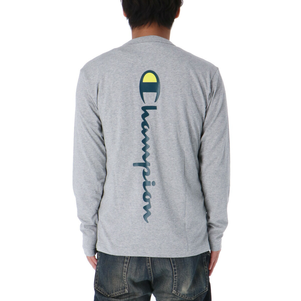 チャンピオン Tシャツ メンズ LONG SLEEVE T-SHIRT ブラック ホワイト グレー ネイビー レッド C3A412