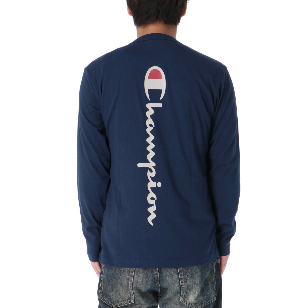 チャンピオン Tシャツ メンズ LONG SLEEVE T-SHIRT ブラック ホワイト グレー ネイビー レッド C3A412