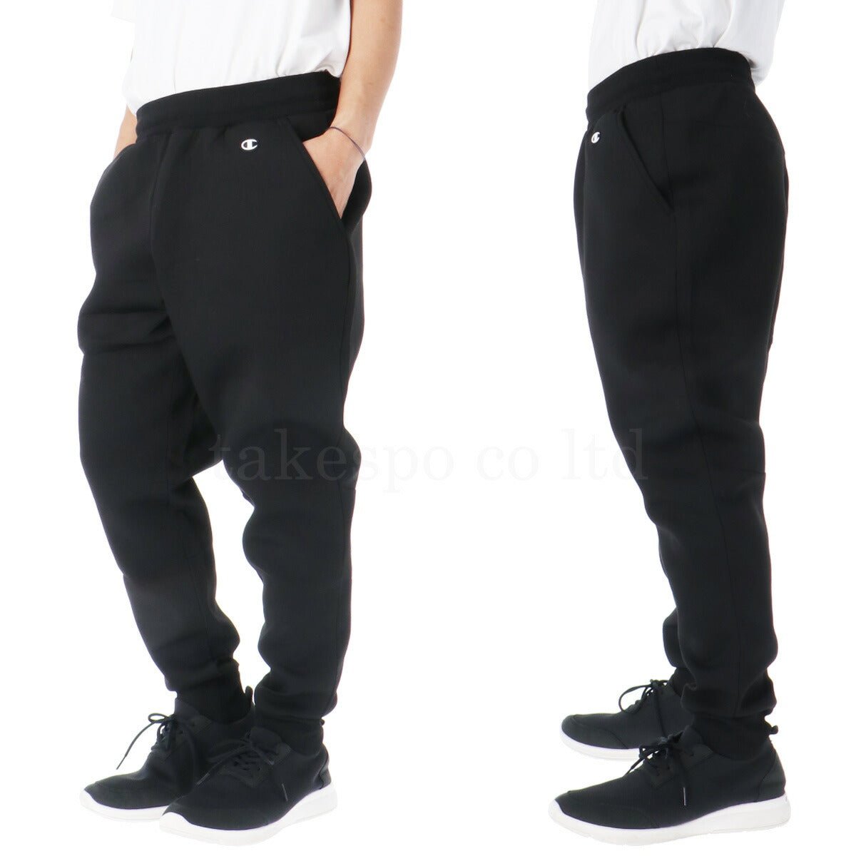 チャンピオン Wrap - Air ラップエアー スウェット 上下 セットアップ メンズ ブランド Champion ストレッチ 保温 クルーネック ビッグロゴ プルオーバー 通気 トレーナー 軽量 ダンボールニット ジョガーパンツ C3AS001 あす楽 3ds SALE セール 上下セット 大きいサイズ 有 スポーツウェア トレーニングウェア スポーツ おしゃれ - 【公式】限定ジャージのタケスポ（Limited jersey takespo）