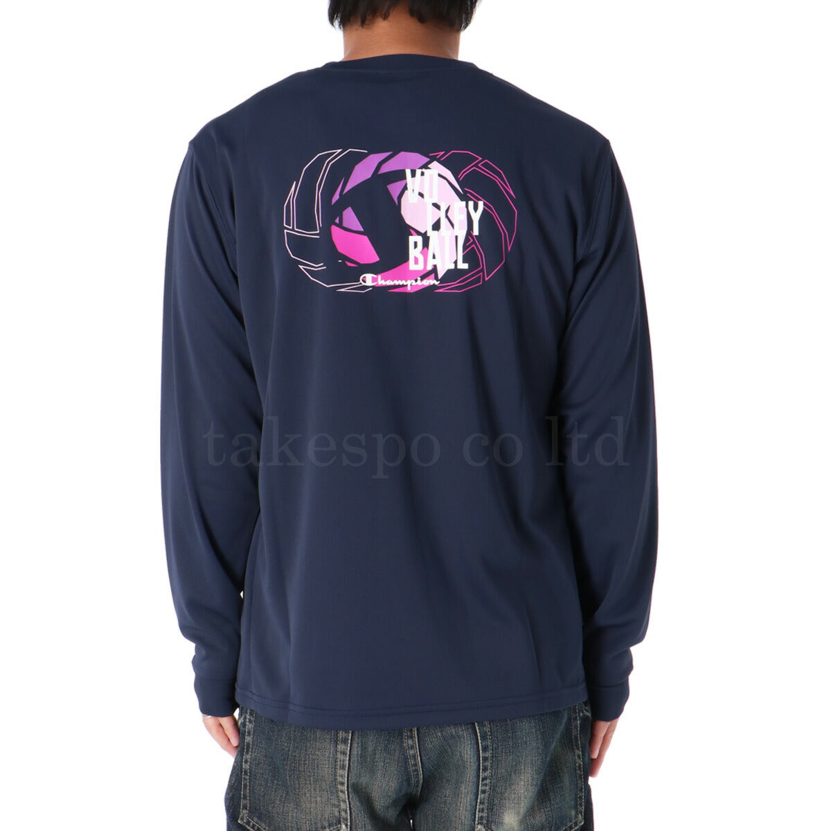 チャンピオン Tシャツ メンズ LONG SLEEVE T-SHIRT ブラック ホワイト ネイビー C3AV402