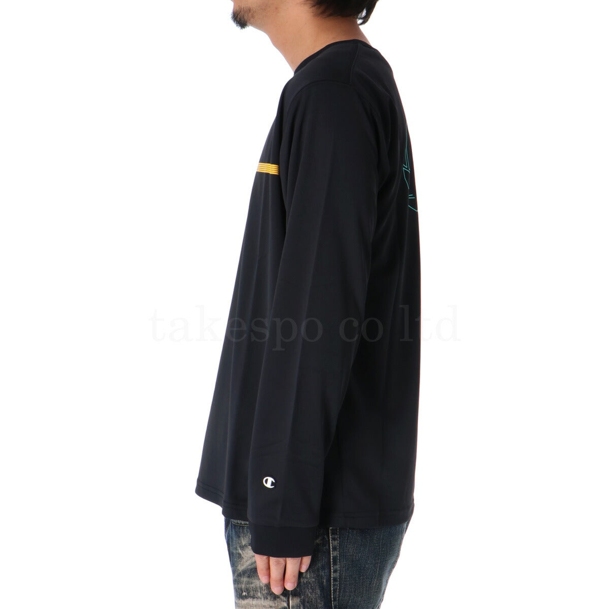 チャンピオン Tシャツ メンズ LONG SLEEVE T-SHIRT ブラック ホワイト ネイビー C3AV402