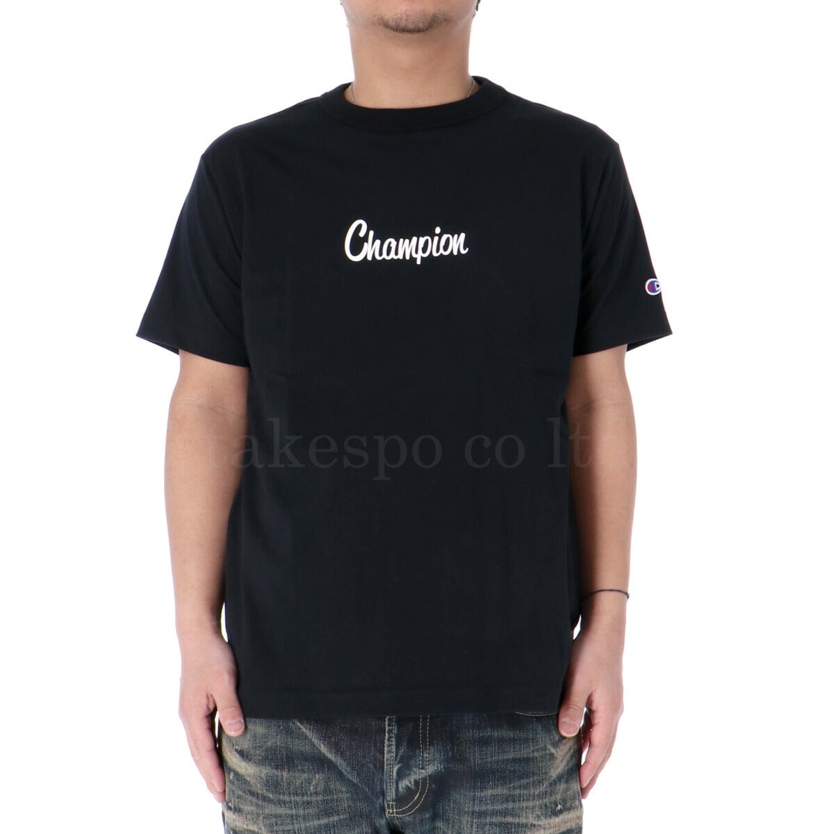 チャンピオン Tシャツ メンズ ベーシック ブラック ネイビー ホワイト C3B340