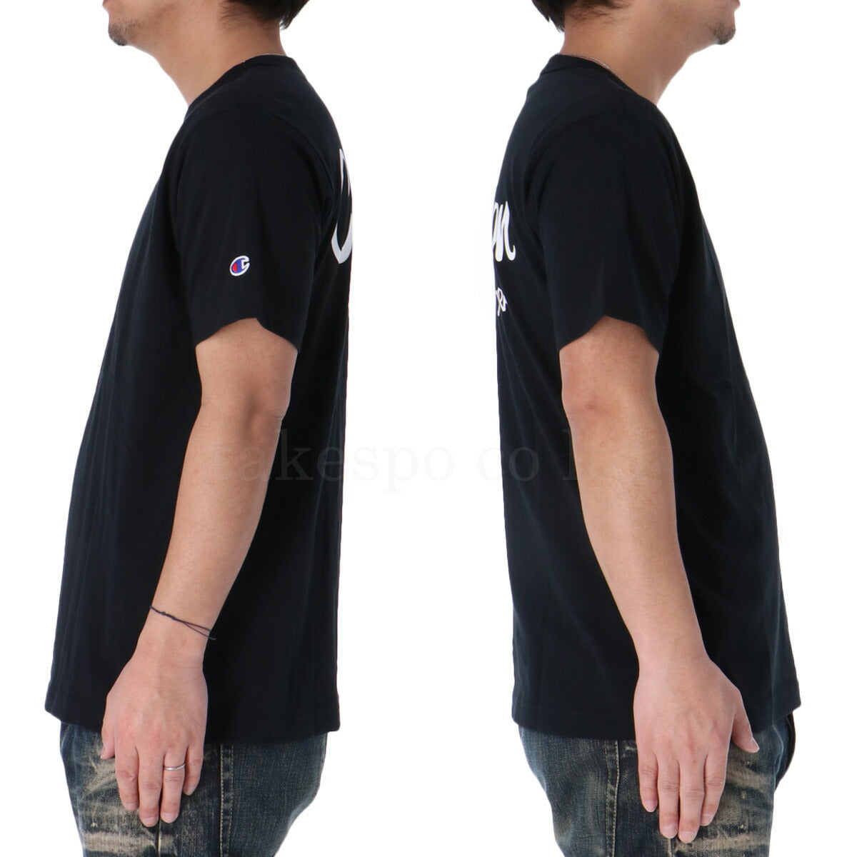 チャンピオン Tシャツ メンズ ベーシック ブラック ネイビー ホワイト C3B340