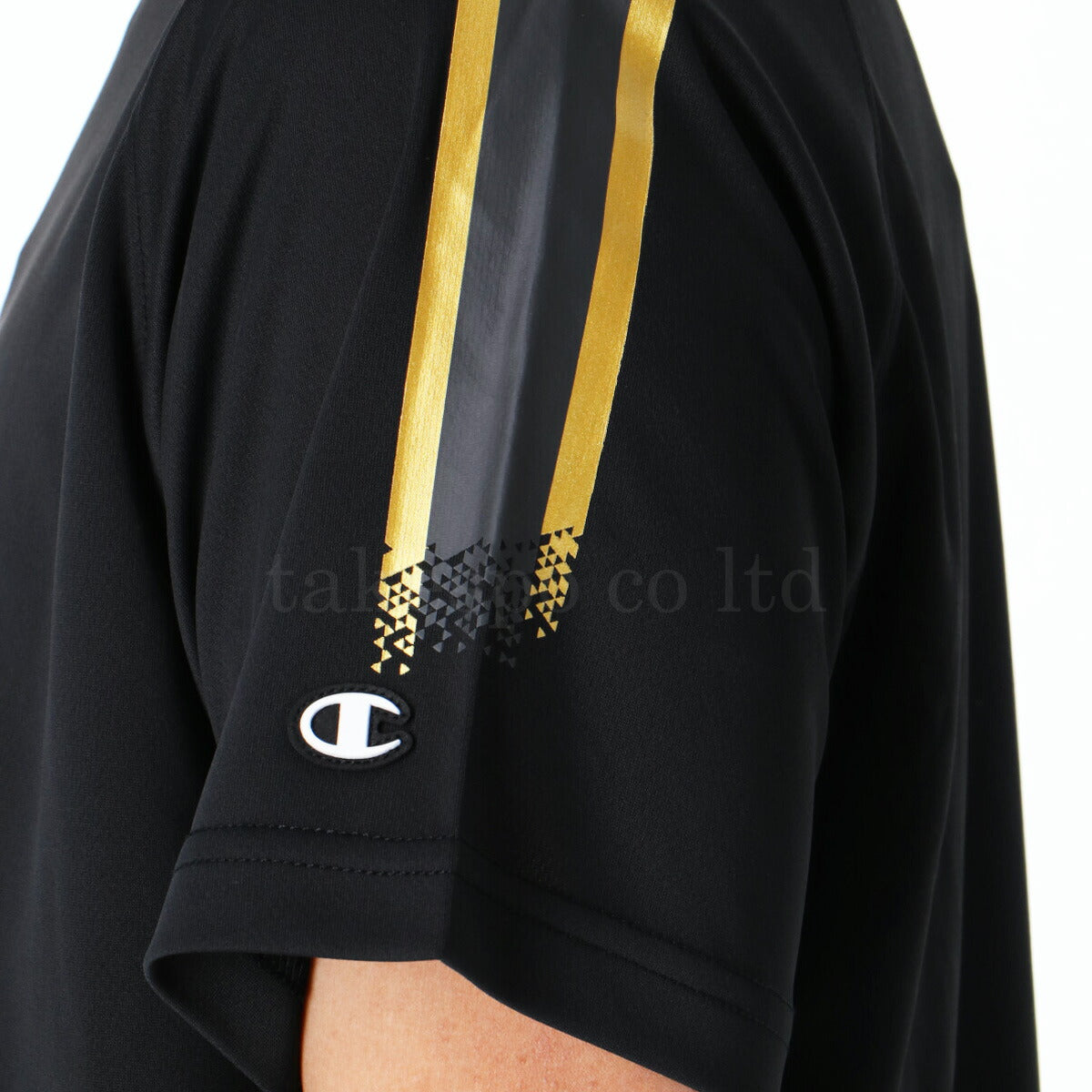 チャンピオン Tシャツ メンズ バレーシャツ ブラック C3BV301