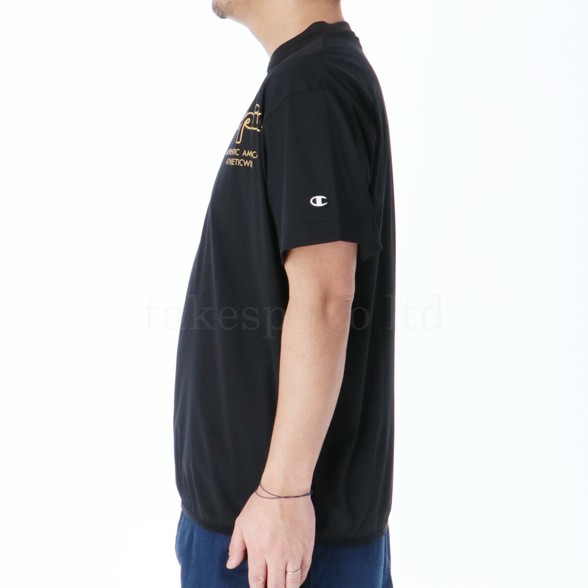 チャンピオン Tシャツ メンズ バレーボール ブラック C3BVC25