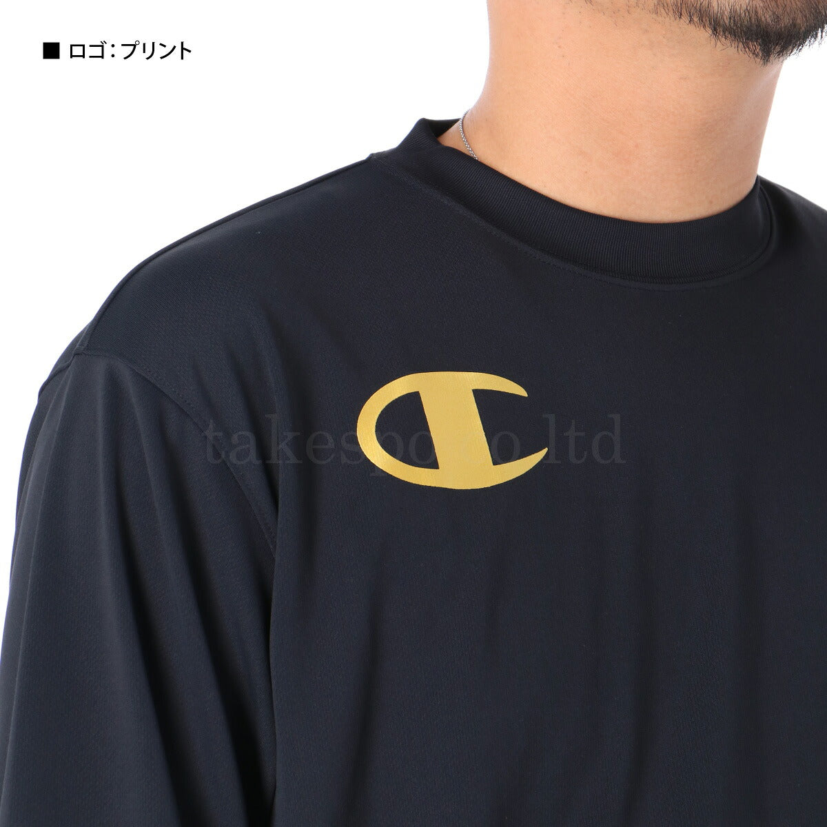 チャンピオン Tシャツ メンズ ブラック ネイビー C3CV411
