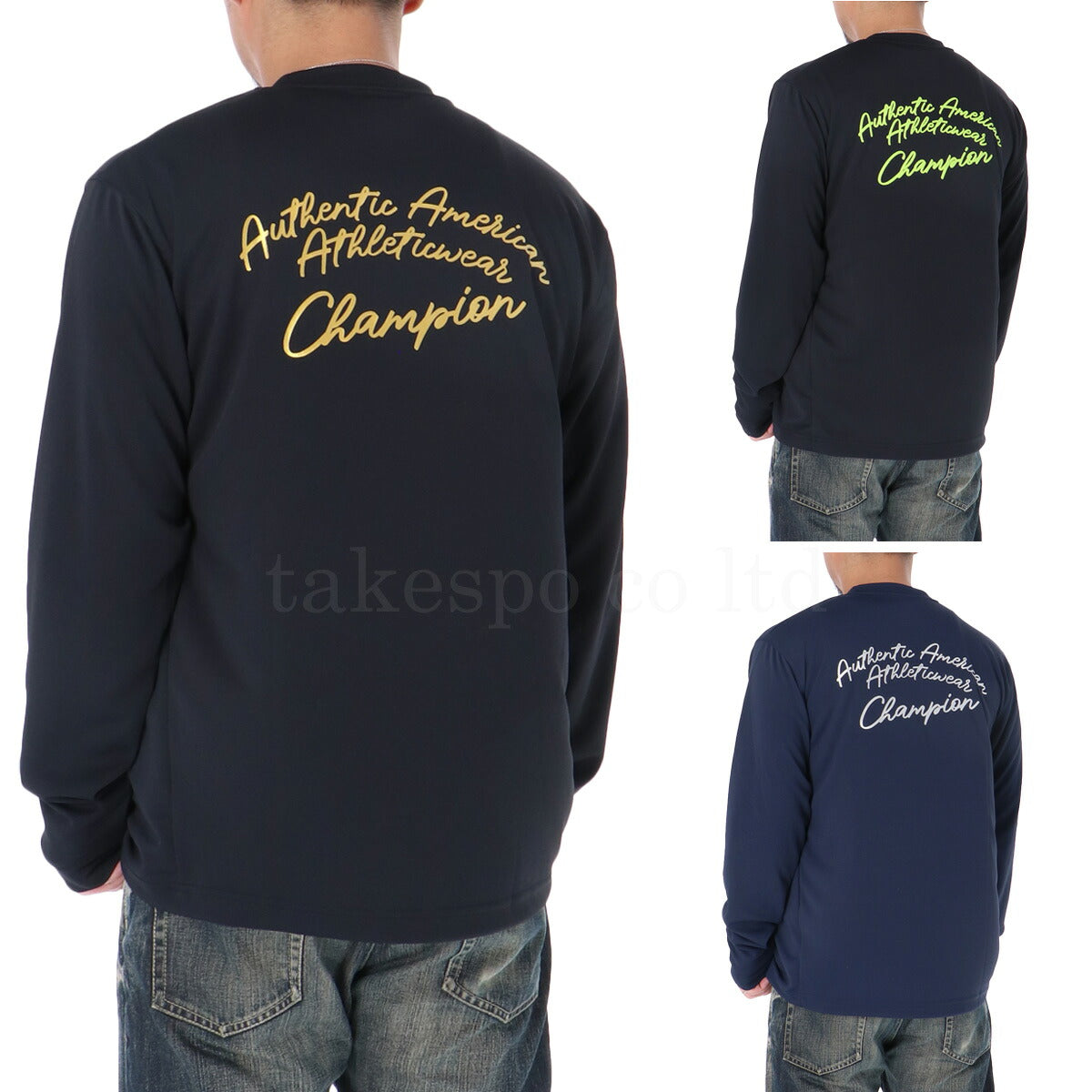 チャンピオン Tシャツ メンズ ブラック ネイビー C3CV411