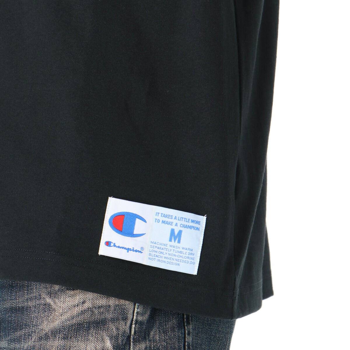チャンピオン Tシャツ メンズ アクションスタイル ホワイト ブラック C3D332