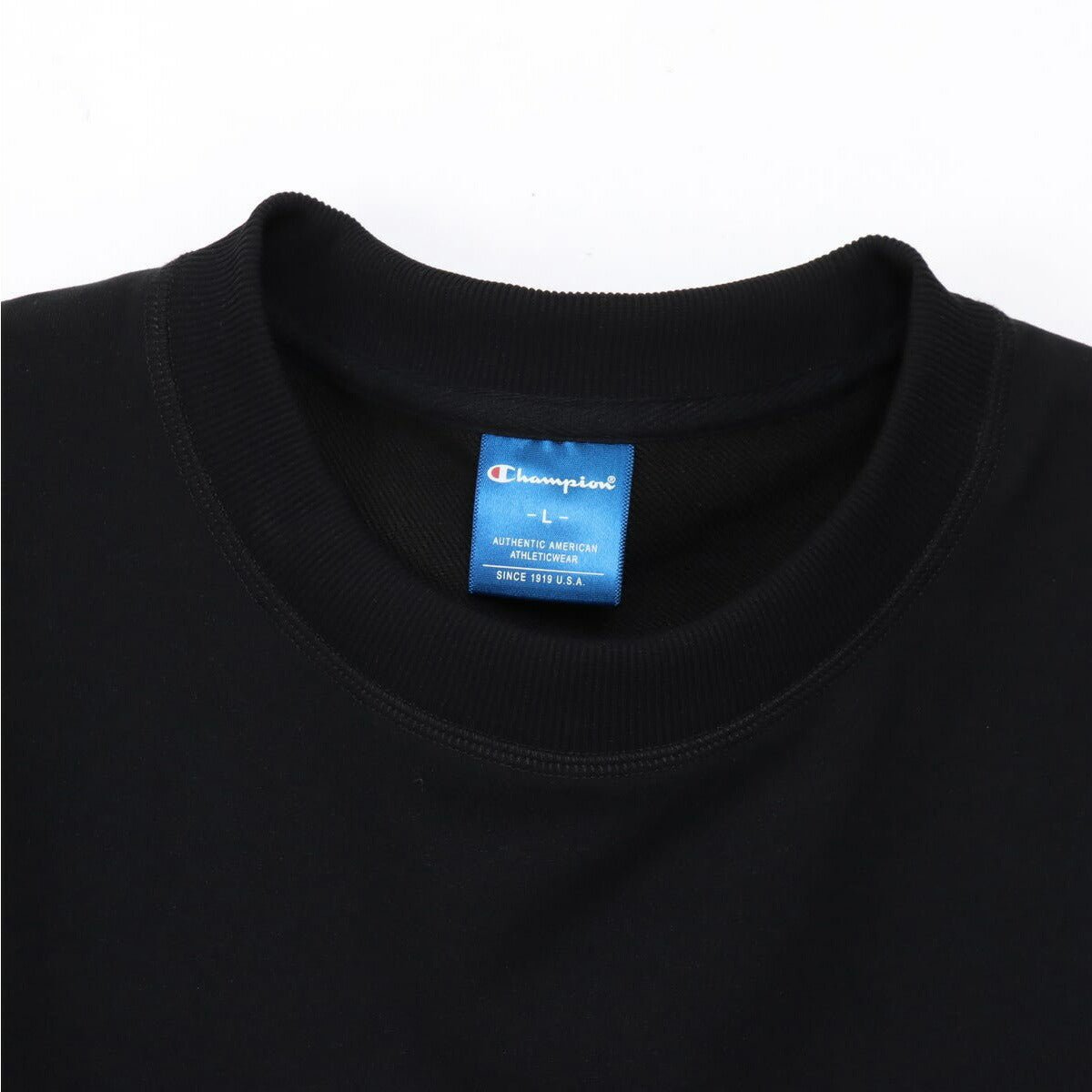 チャンピオン トレーナー スウェット テックウィーブ スウェットシャツ メンズ ブランド クルーネック スエット Champion 半袖 ドライ 裏毛 バックプリント付き 黒 C3DS002 大きいサイズ 有 スポーツウェア トレーニングウェア スポーツ おしゃれ - 【公式】限定ジャージのタケスポ（Limited jersey takespo）