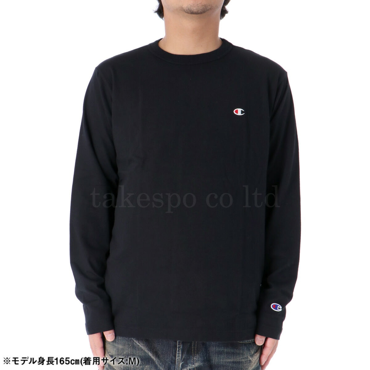 チャンピオン Tシャツ メンズ ロングスリーブ ブラック グレー ネイビー ホワイト C3Y428