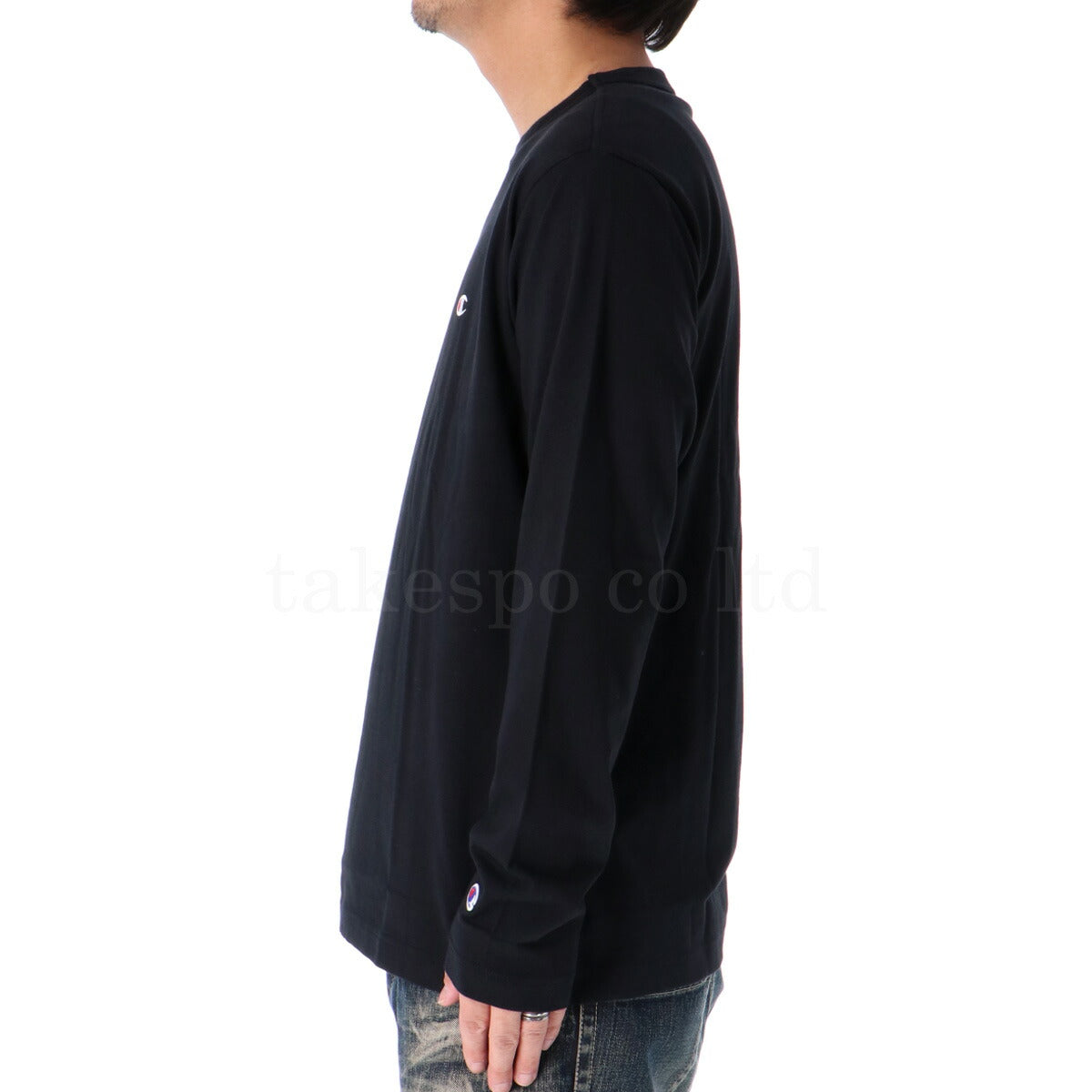 チャンピオン Tシャツ メンズ ロングスリーブ ブラック グレー ネイビー ホワイト C3Y428