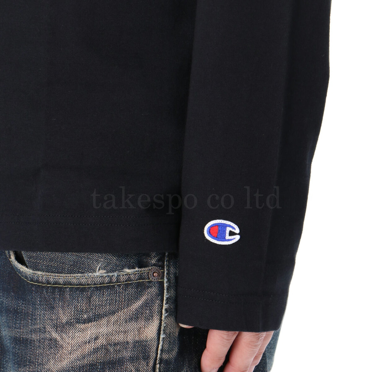 チャンピオン Tシャツ メンズ ロングスリーブ ブラック グレー ネイビー ホワイト C3Y428