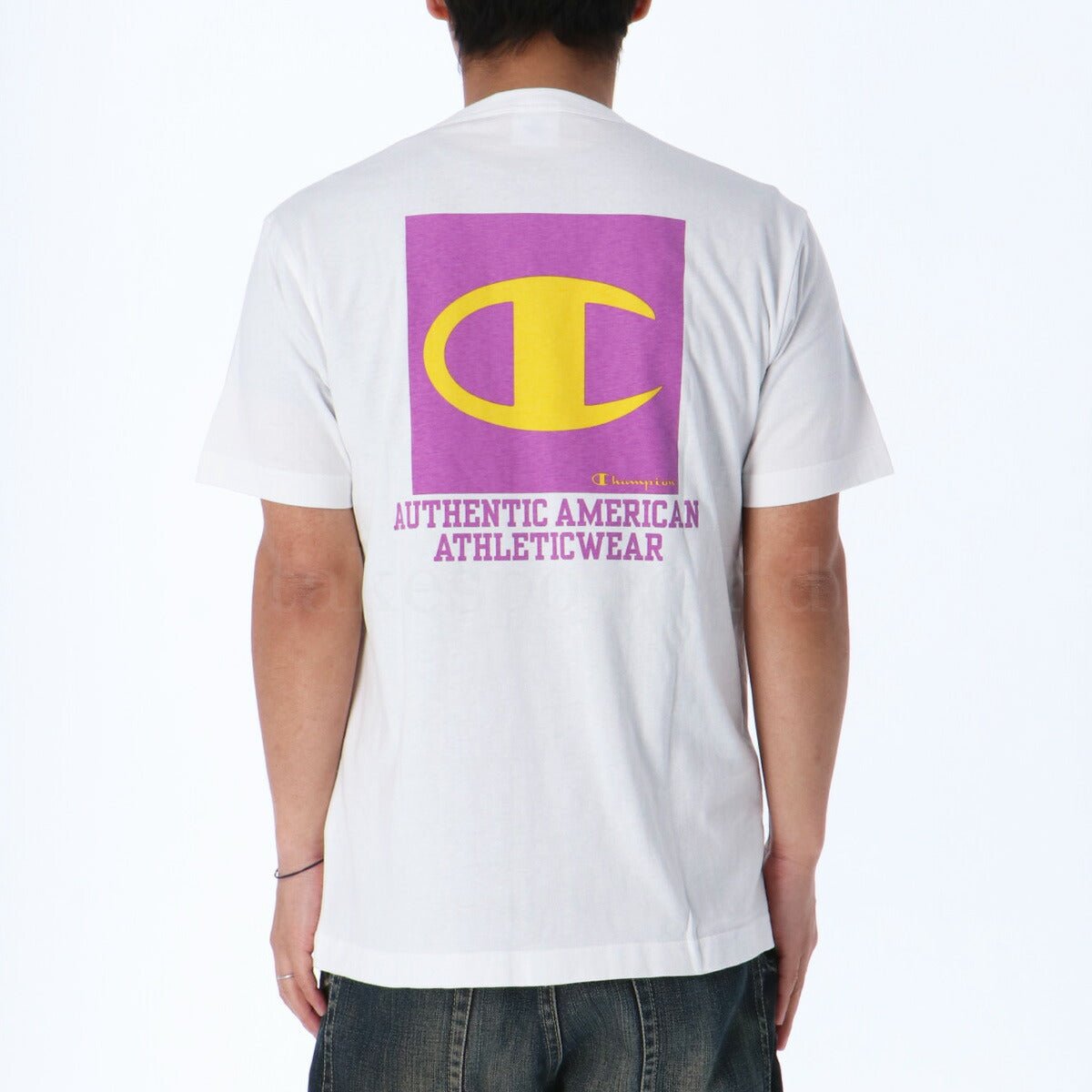 チャンピオン Tシャツ メンズ ブランド Champion 半袖 バックプリント付き C3Z346 3ds 半額 大きいサイズ 有 スポーツウェア トレーニングウェア スポーツ おしゃれ - 【公式】限定ジャージのタケスポ（Limited jersey takespo）