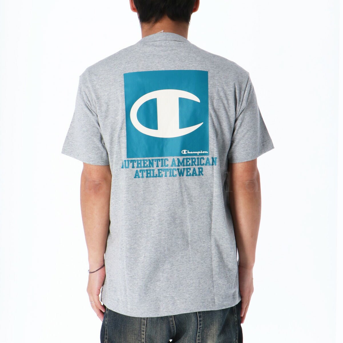 チャンピオン Tシャツ メンズ ブランド Champion 半袖 バックプリント付き C3Z346 3ds 半額 大きいサイズ 有 スポーツウェア トレーニングウェア スポーツ おしゃれ - 【公式】限定ジャージのタケスポ（Limited jersey takespo）