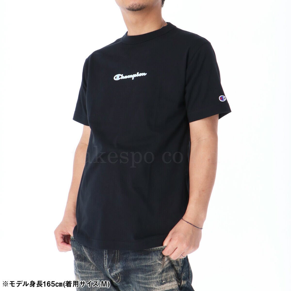 チャンピオン Tシャツ メンズ ブランド Champion 半袖 バックプリント付き C3Z346 3ds 半額 大きいサイズ 有 スポーツウェア トレーニングウェア スポーツ おしゃれ - 【公式】限定ジャージのタケスポ（Limited jersey takespo）