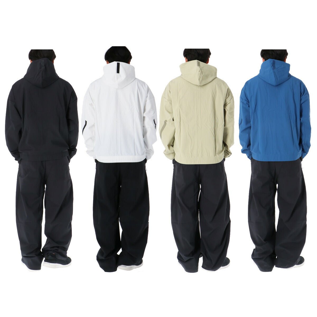 アディダス Z.N.E ウインドブレーカー 上下 セットアップ メンズ ブランド adidas フード付き フーディ フルジップ はっ水 撥水 UVカット クーリング 黒 白 C4916 上下セット 大きいサイズ 有 スポーツウェア トレーニングウェア スポーツ おしゃれ - 【公式】限定ジャージのタケスポ（Limited jersey takespo）