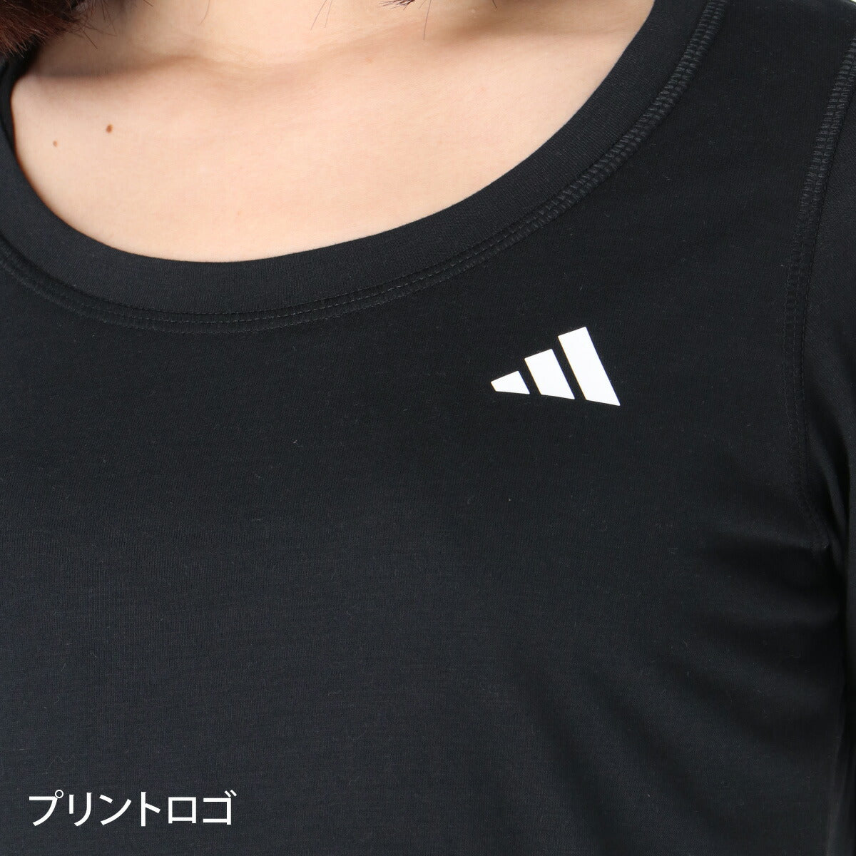 アディダス Tシャツ レディース WO-ES ブラック ホワイト グリーン C5613